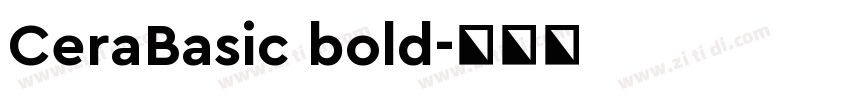 CeraBasic bold字体转换